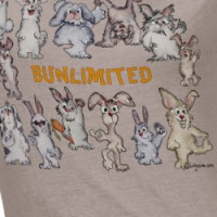 Bunlimited Cartoon Rabbits Funny T-shirt T-shirt