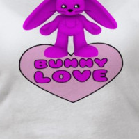 Bunny Love Pink Rabbit Cute T-shirt