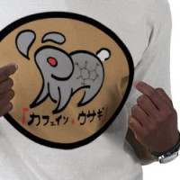 Caffeine Rabbit Shirt - Big Logo T-shirt