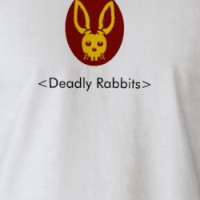 Deadly rabbit head, <Deadly Rabbits> T-shirt