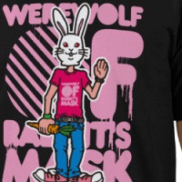 rabbits mask T-shirt