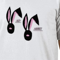 Rad Rabbit - Front Logo - Pink/Black T-shirt
