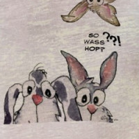 So Wass Hop? 3 Cartoon Rabbits Custom Shirt T-shirt