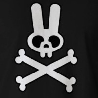 White Bunny Rabbit Skull T-shirt